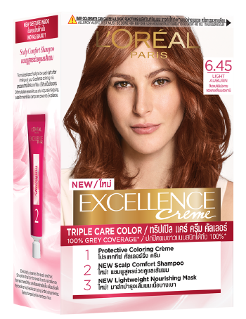 Excellence Creme 645 Light Auburn